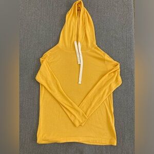 ZYIA Sunburst Yellow Boyfriend Hoodie Sweater Size XS